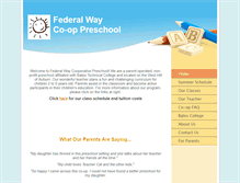Tablet Screenshot of federalwaypreschool.com